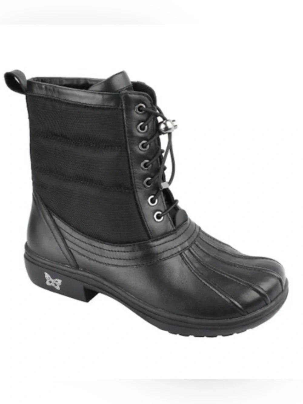 Like New Alegria Stormy Black Nappa Duck Boots Size 37